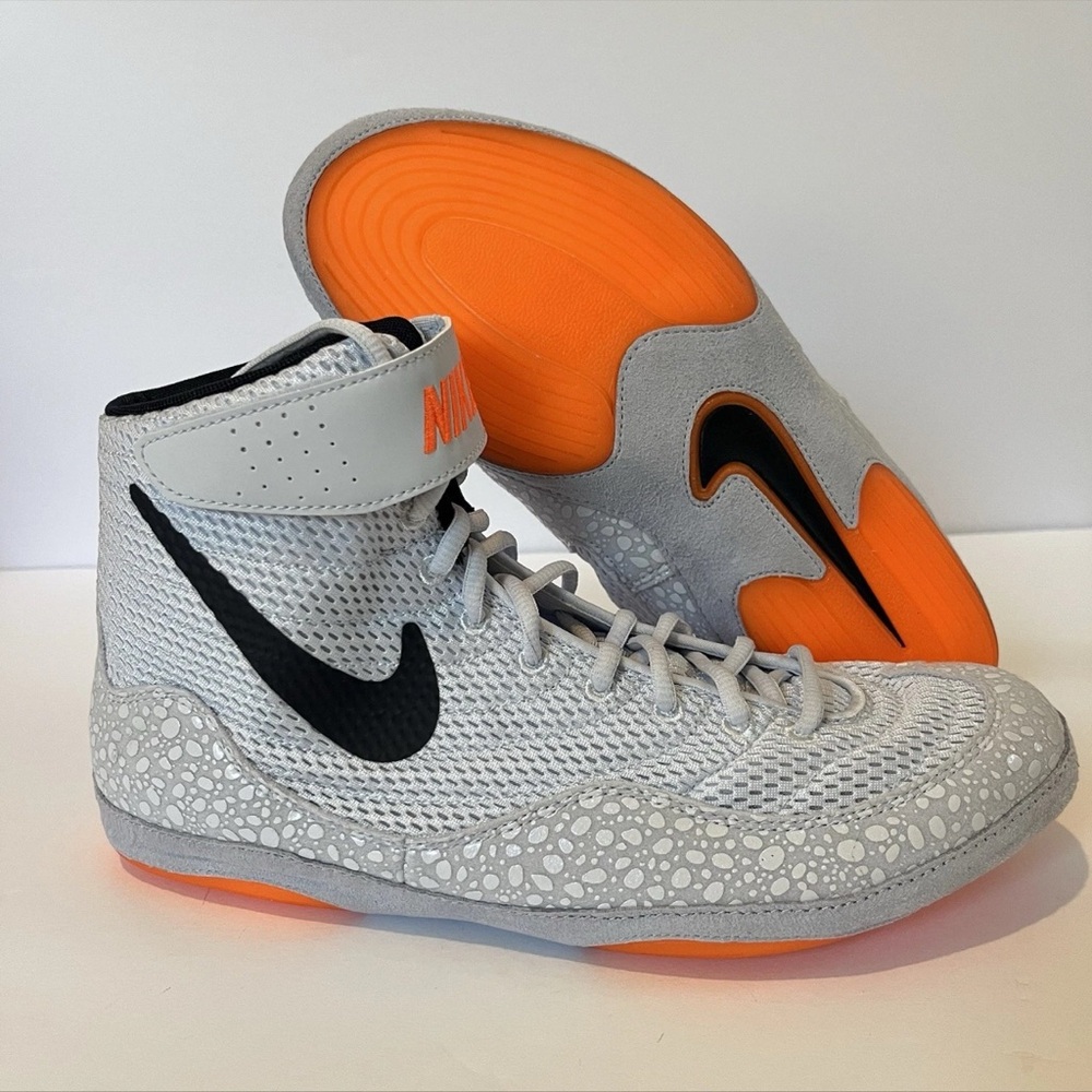 Nike Inflict SE Orange Grey Black Safari Olympic DJ4471-900 Wrestling Shoe Men’s